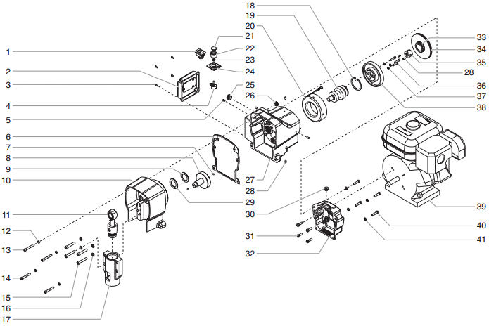 GPX 130 Drive Assembly Parts